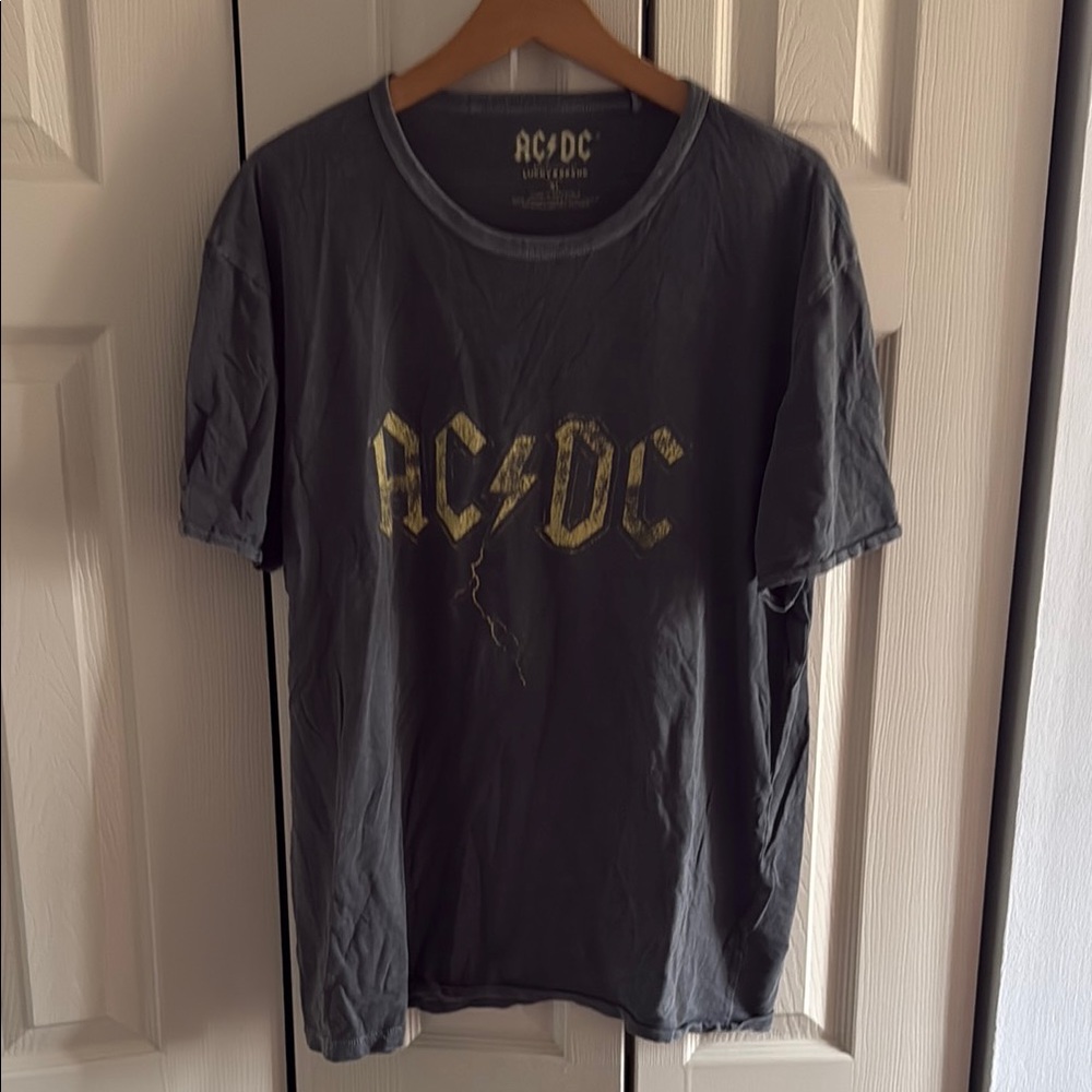 AC/DC Gray Short Sleeve Tee